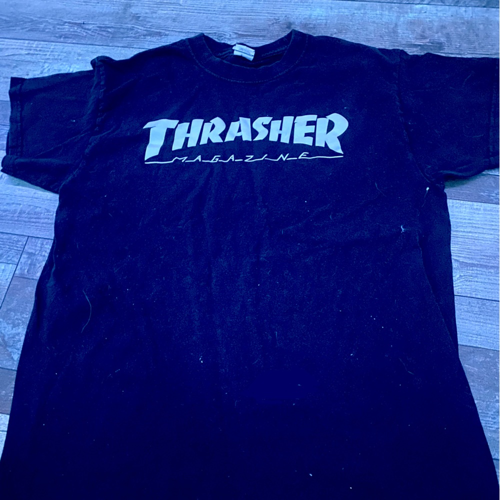 Black size medium, thrasher magazine T-shirt